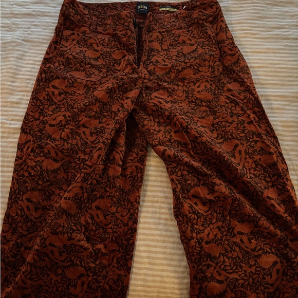Anthropologie Maeve Brown Patterned Pants - Picture 2 of 4